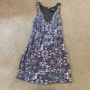 PacSun Zipper Back Print Dress XS